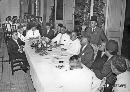 1956 - Tunisia Palace tea and Mrs. Eltaher